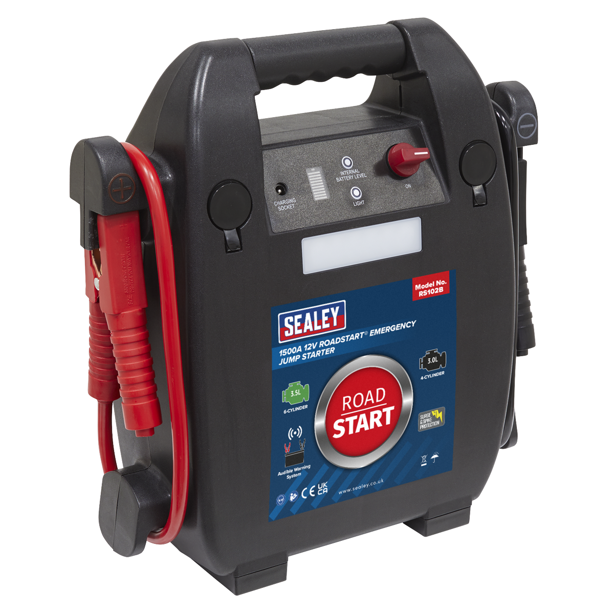 RoadStart® Emergency Jump Starter 12V 3.5L 6-Cylinder