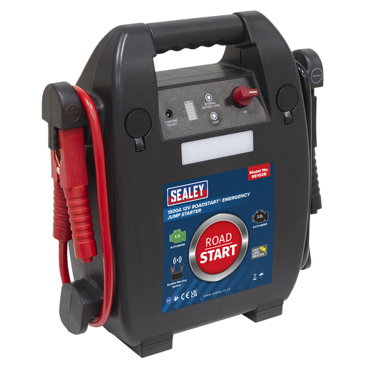 RoadStart® Emergency Jump Starter 12V 3.5L 6-Cylinder