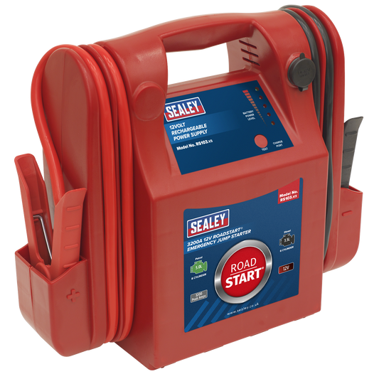 RoadStart® Emergency Jump Starter 12V 3200 Peak Amps