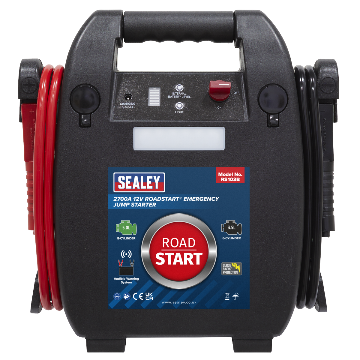 RoadStart® Emergency Jump Starter 12V 5L 8-Cylinder