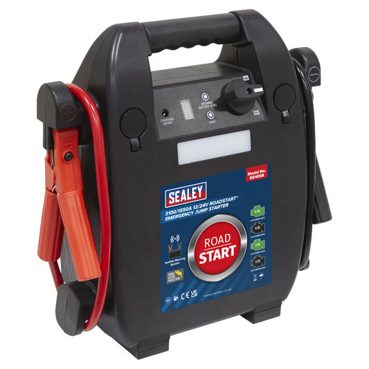 RoadStart® Emergency Jump Starter 12/24V 6L 8-Cylinder