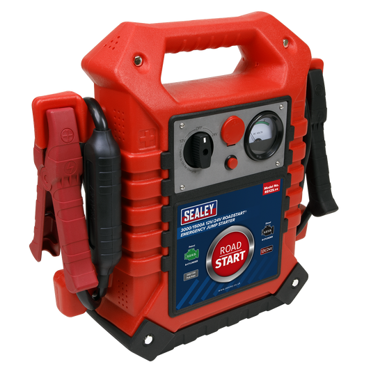 RoadStart® Emergency Jump Starter 12/24V 3000/1500 Peak Amps