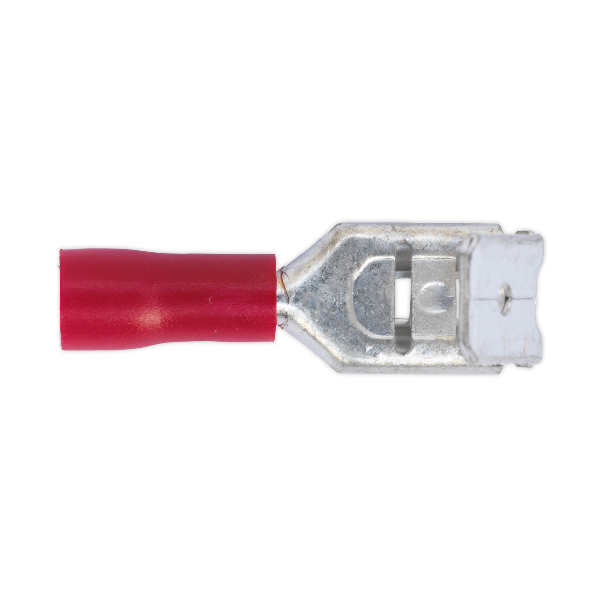 Piggy-Back Terminal 6.3mm Red Pack of 100