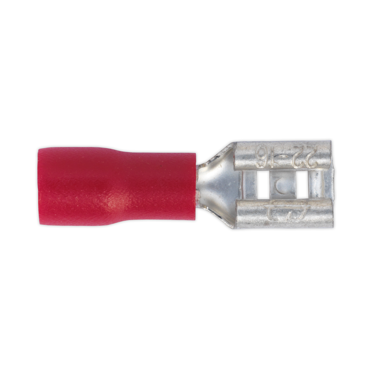 Push-On Terminal 4.8mm Female Red Pack of 100