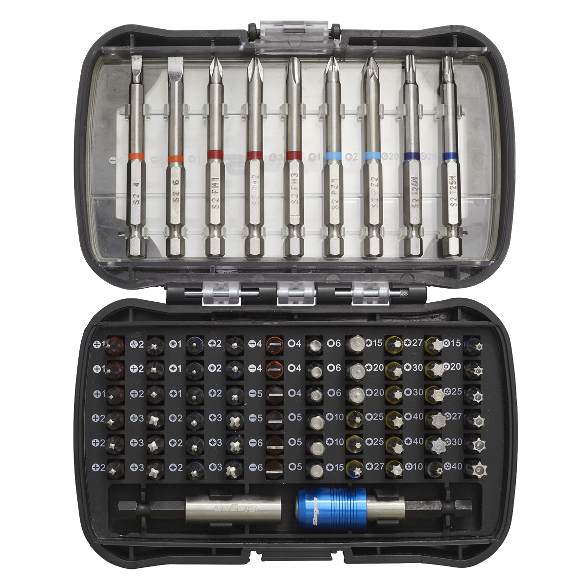 Power Tool Bit Set 71pc Colour-Coded S2