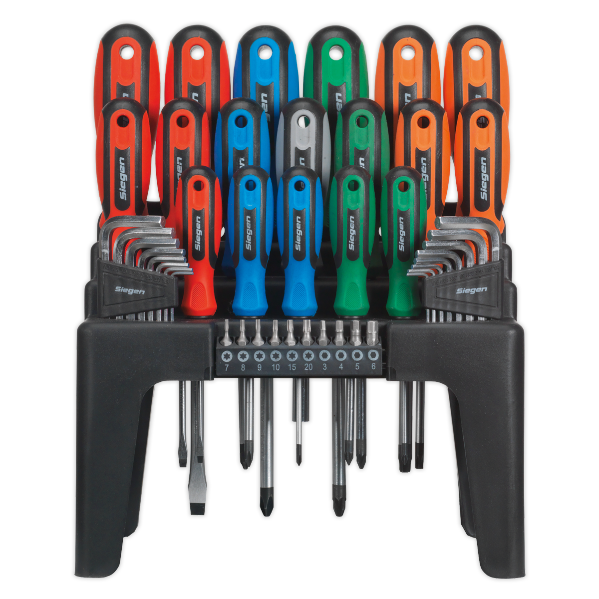 Screwdriver, Hex Key & Bit Set 44pc