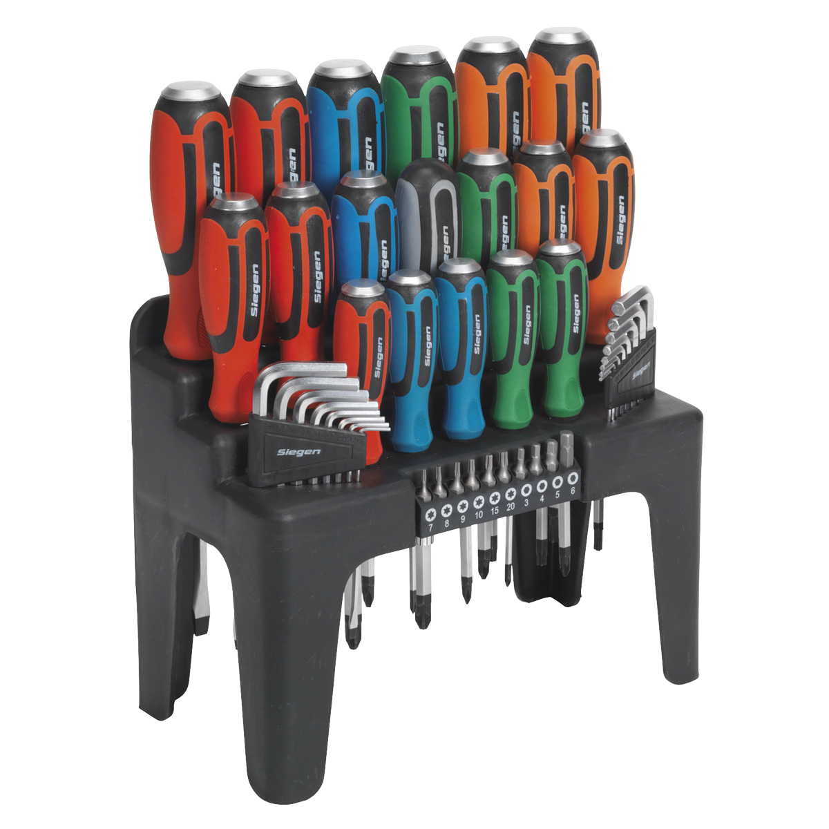 Hammer-Thru Screwdriver, Hex Key & Bit Set 44pc