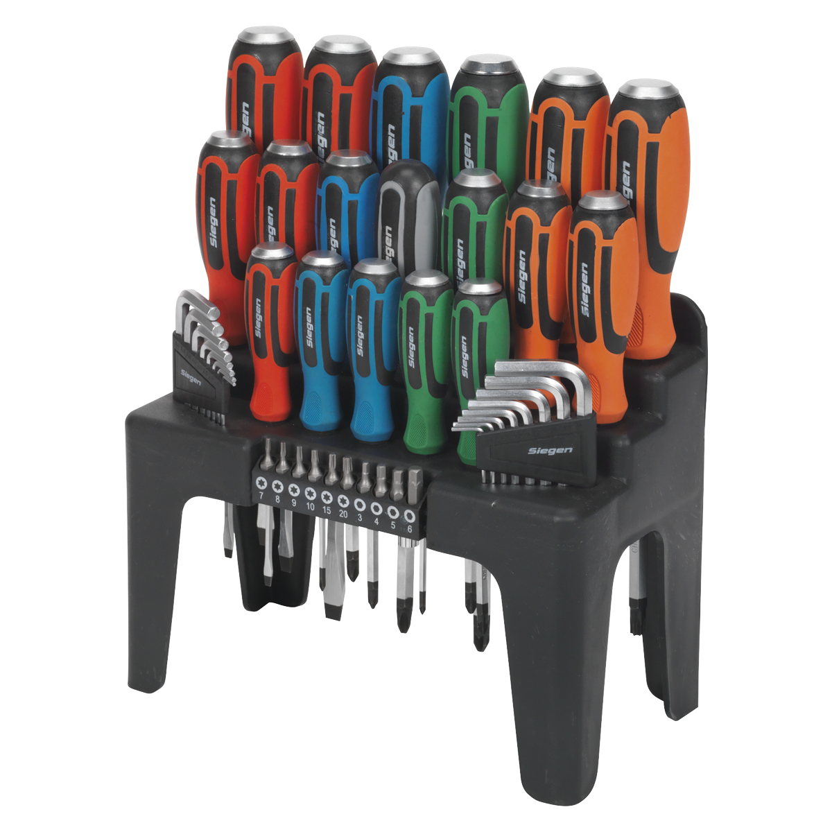 Hammer-Thru Screwdriver, Hex Key & Bit Set 44pc