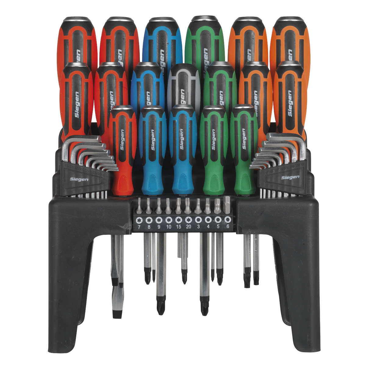 Hammer-Thru Screwdriver, Hex Key & Bit Set 44pc