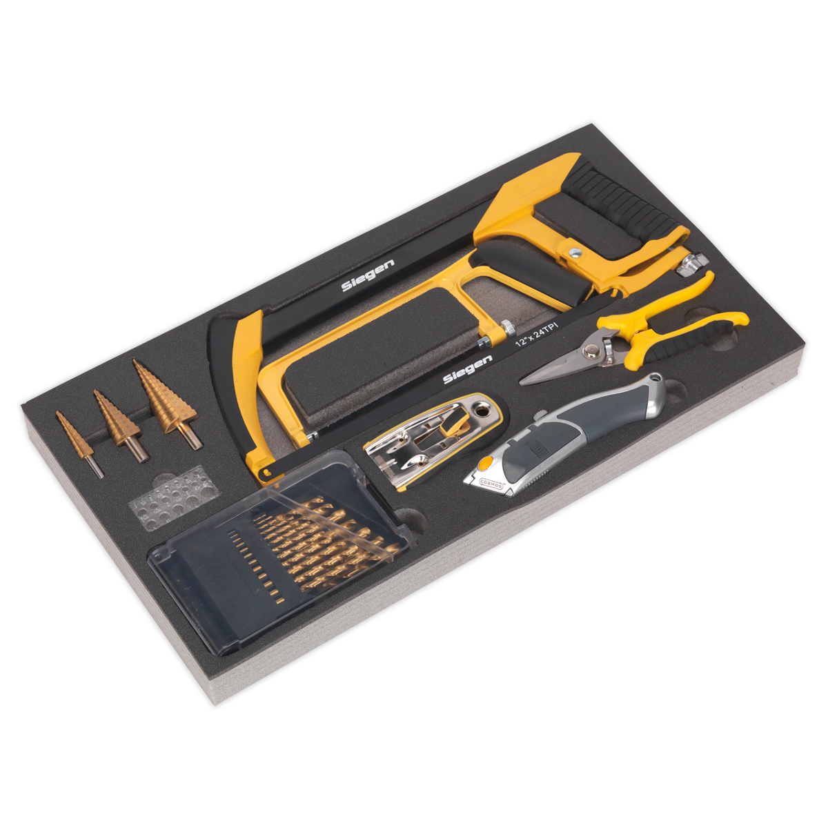 Tool Tray with Cutting & Drilling Set 28pc