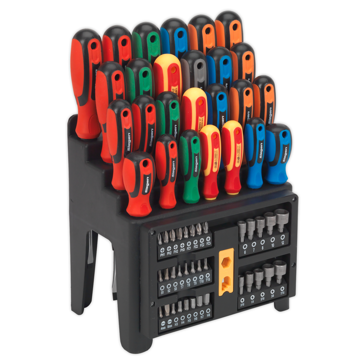 Screwdriver, Bit & Nut Driver Set 61pc