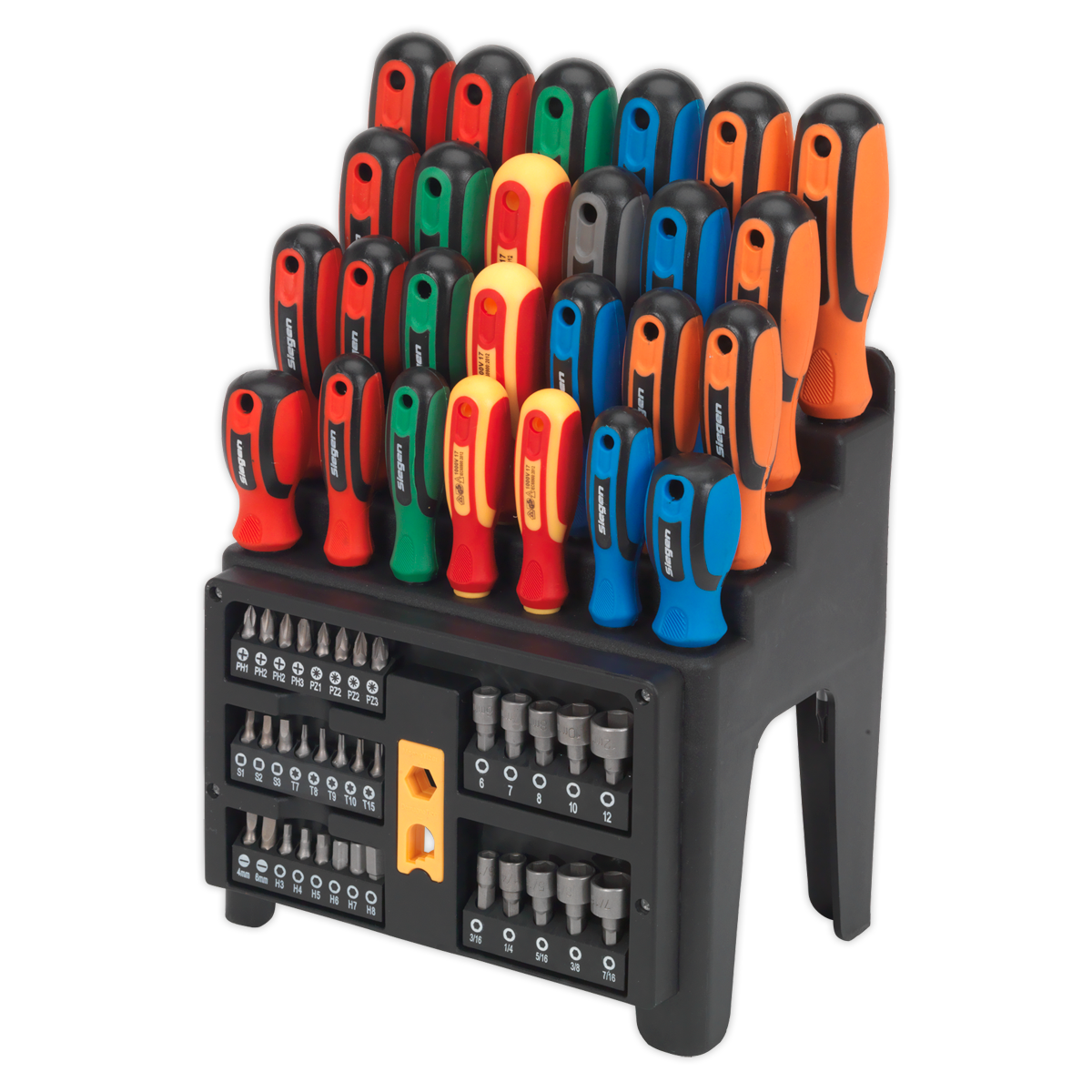 Screwdriver, Bit & Nut Driver Set 61pc