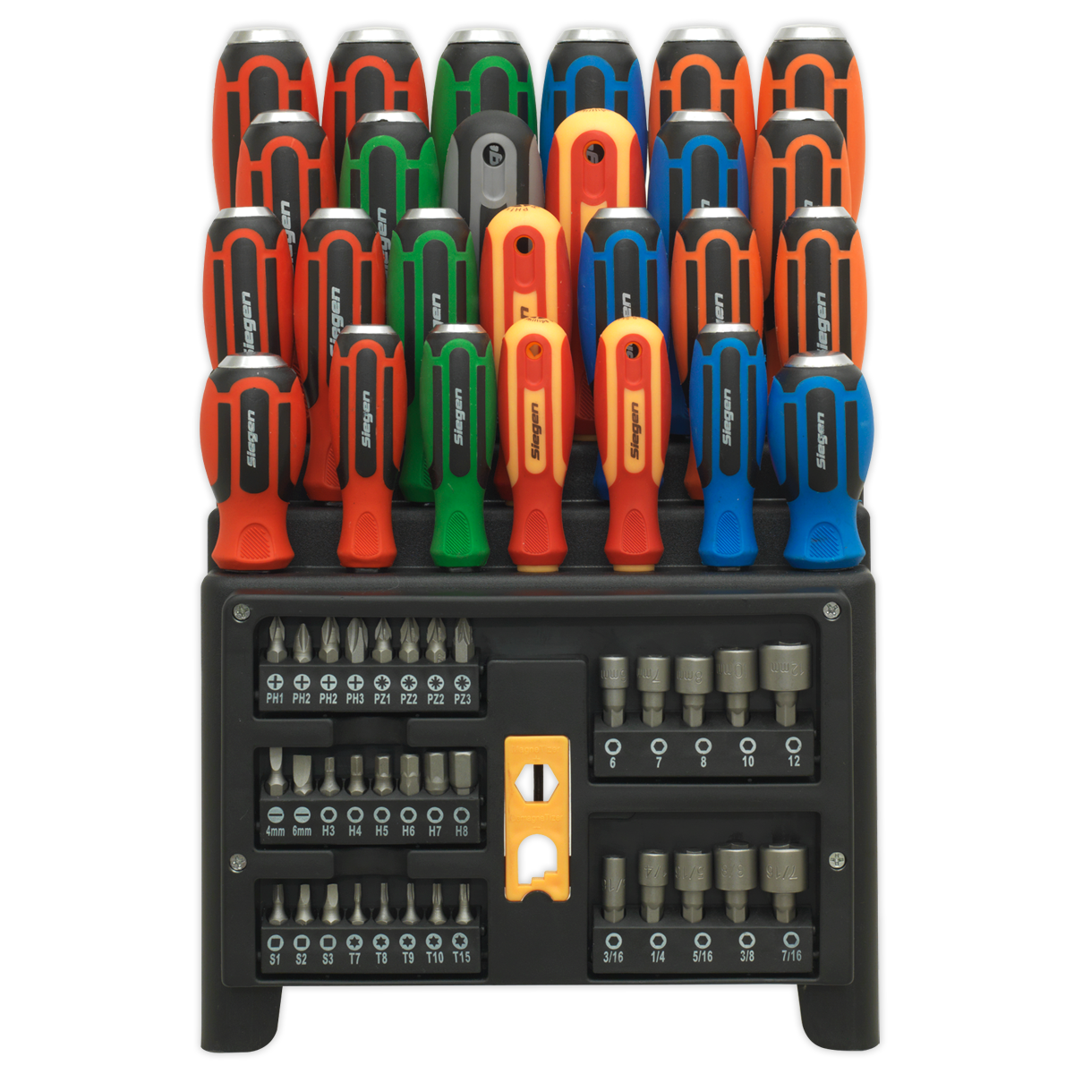 Hammer-Thru Screwdriver, Bit & Nut Driver Set 61pc