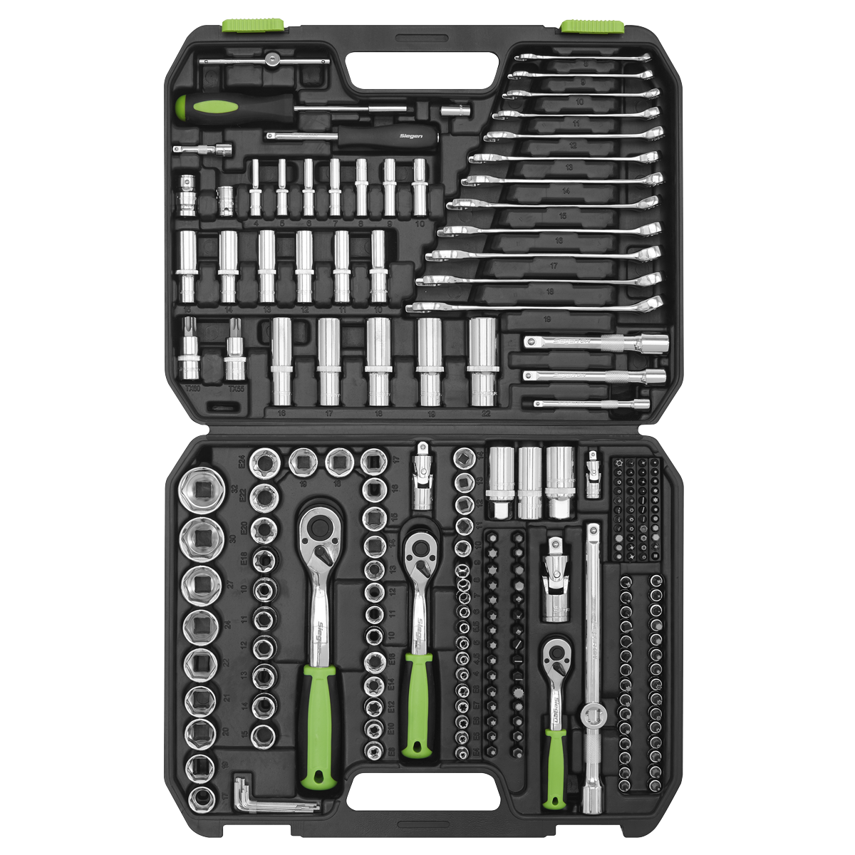 Socket Set 219pc 1/4", 3/8" & 1/2"Sq Drive WallDrive® Metric