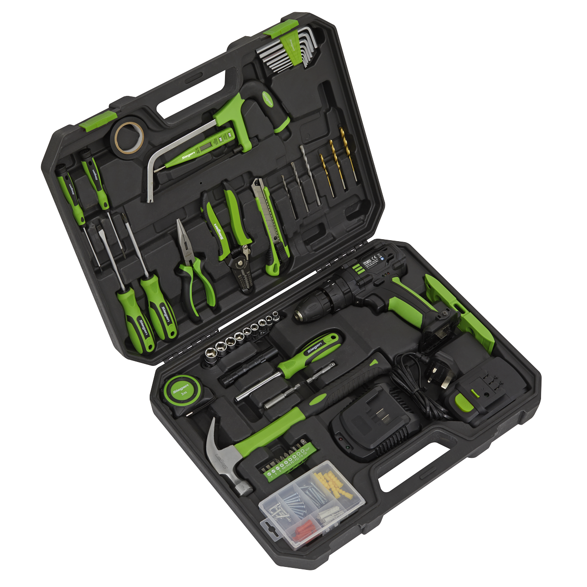 Tool Kit with Cordless Drill 101pc