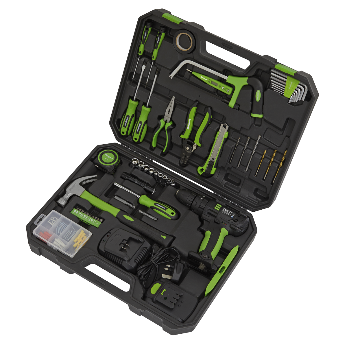 Tool Kit with Cordless Drill 101pc