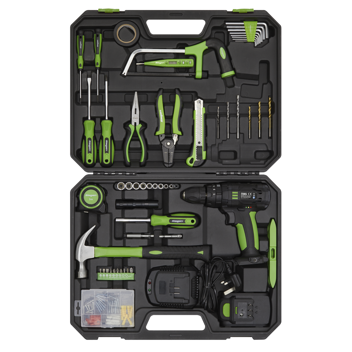 Tool Kit with Cordless Drill 101pc