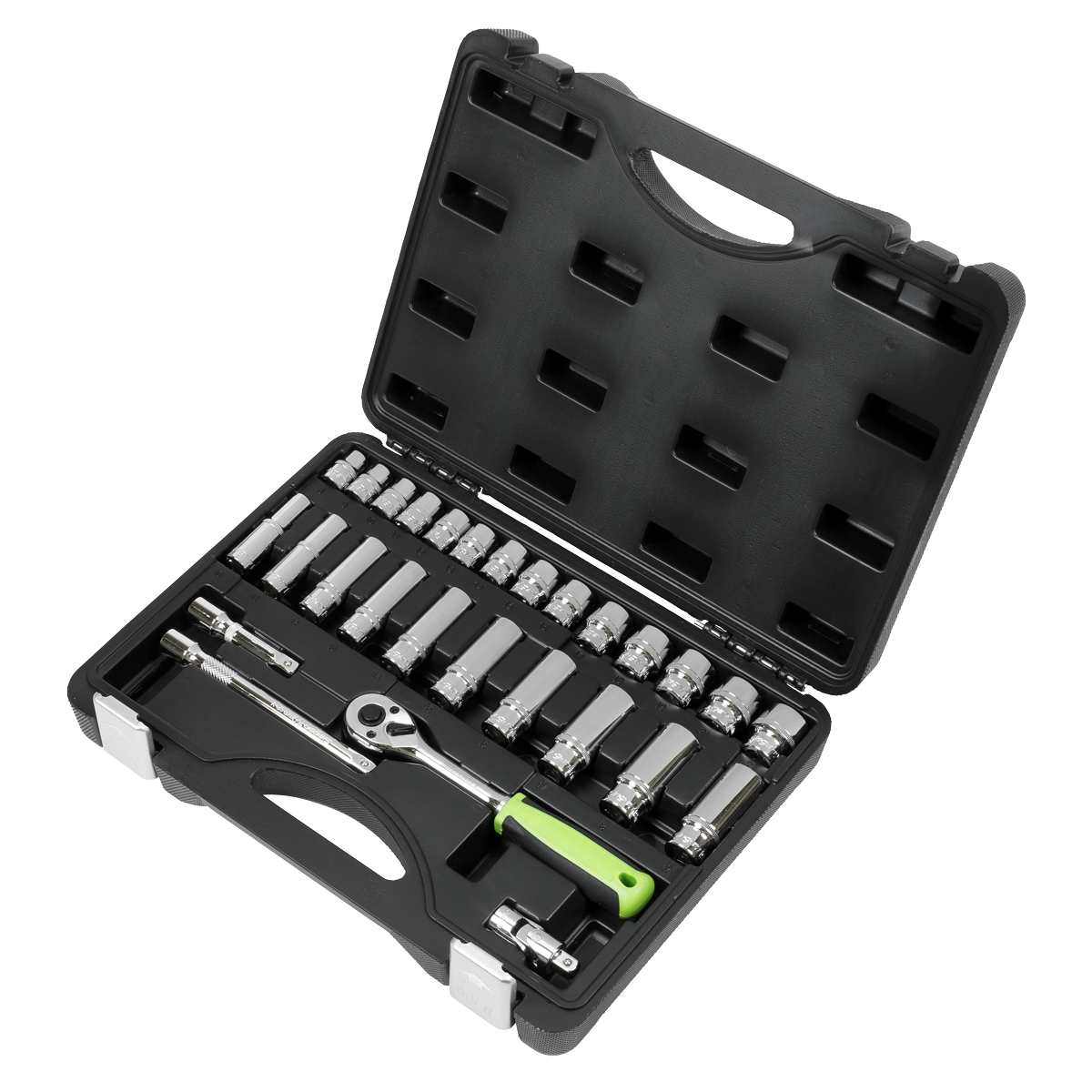 Socket Set 28pc 3/8"Sq Drive 6pt WallDrive® Metric