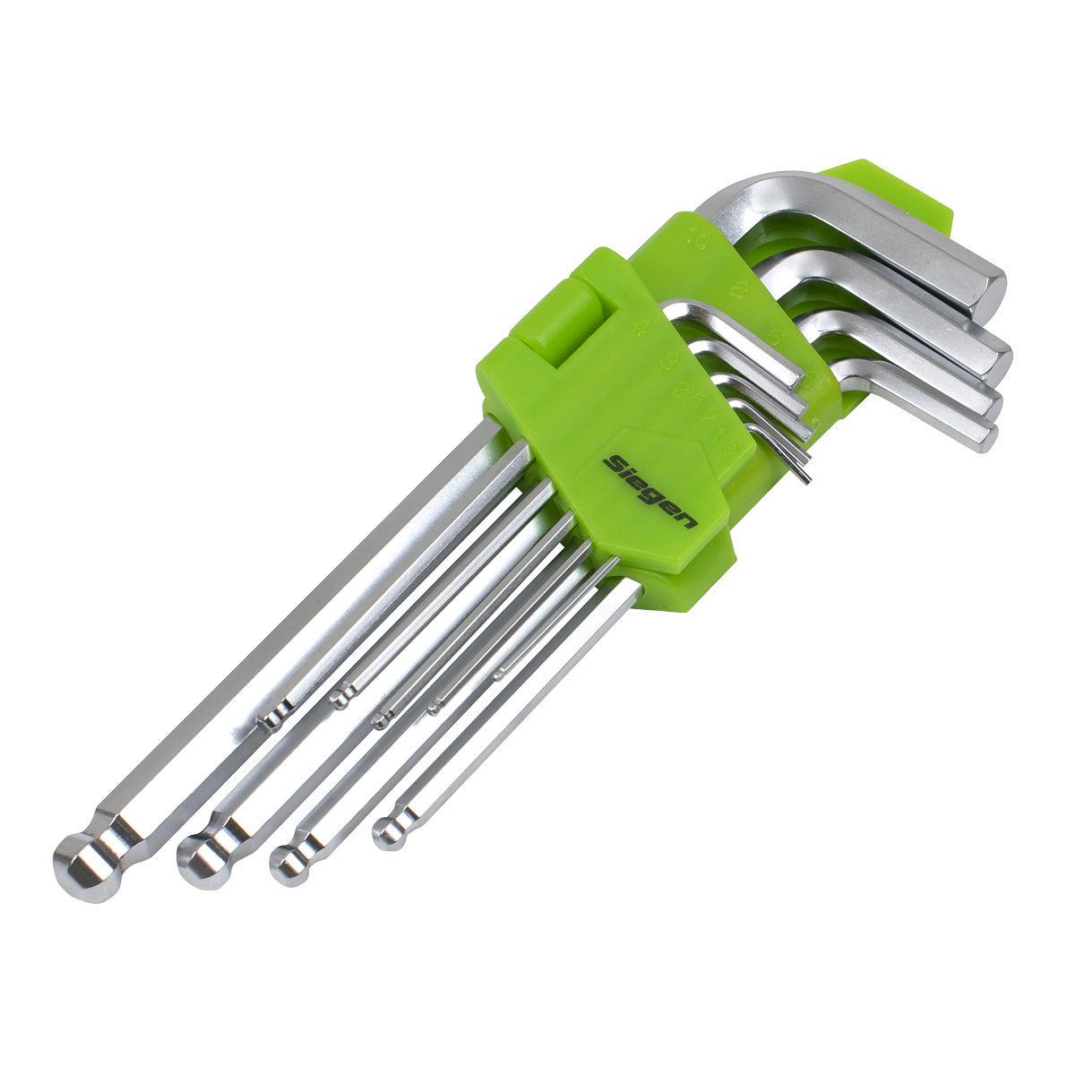 Hex Key Set Ball-End Long 9pc - Metric