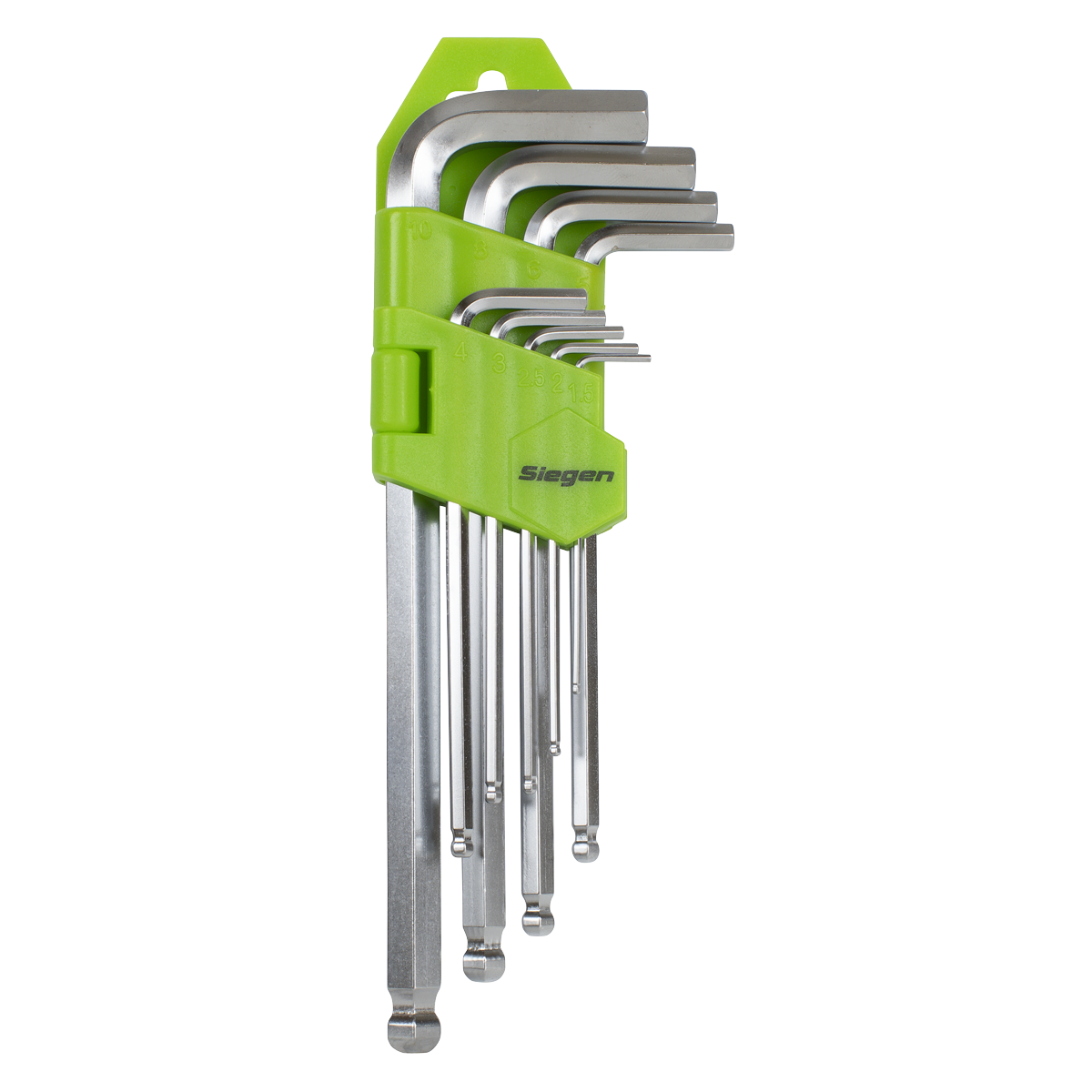 Hex Key Set Ball-End Long 9pc - Metric