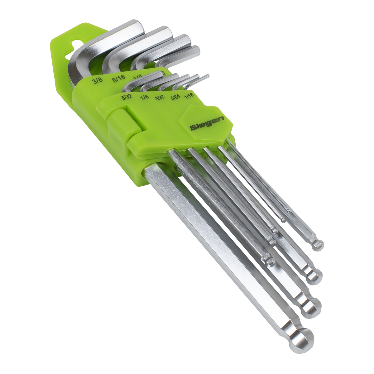 Hex Key Set Long Ball-End 9pc - Imperial