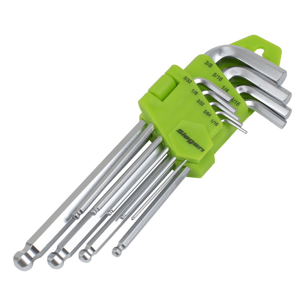 Hex Key Set Long Ball-End 9pc - Imperial