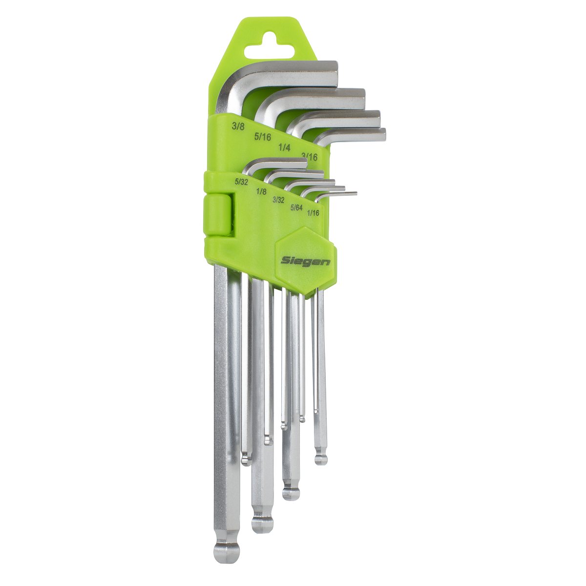 Hex Key Set Long Ball-End 9pc - Imperial