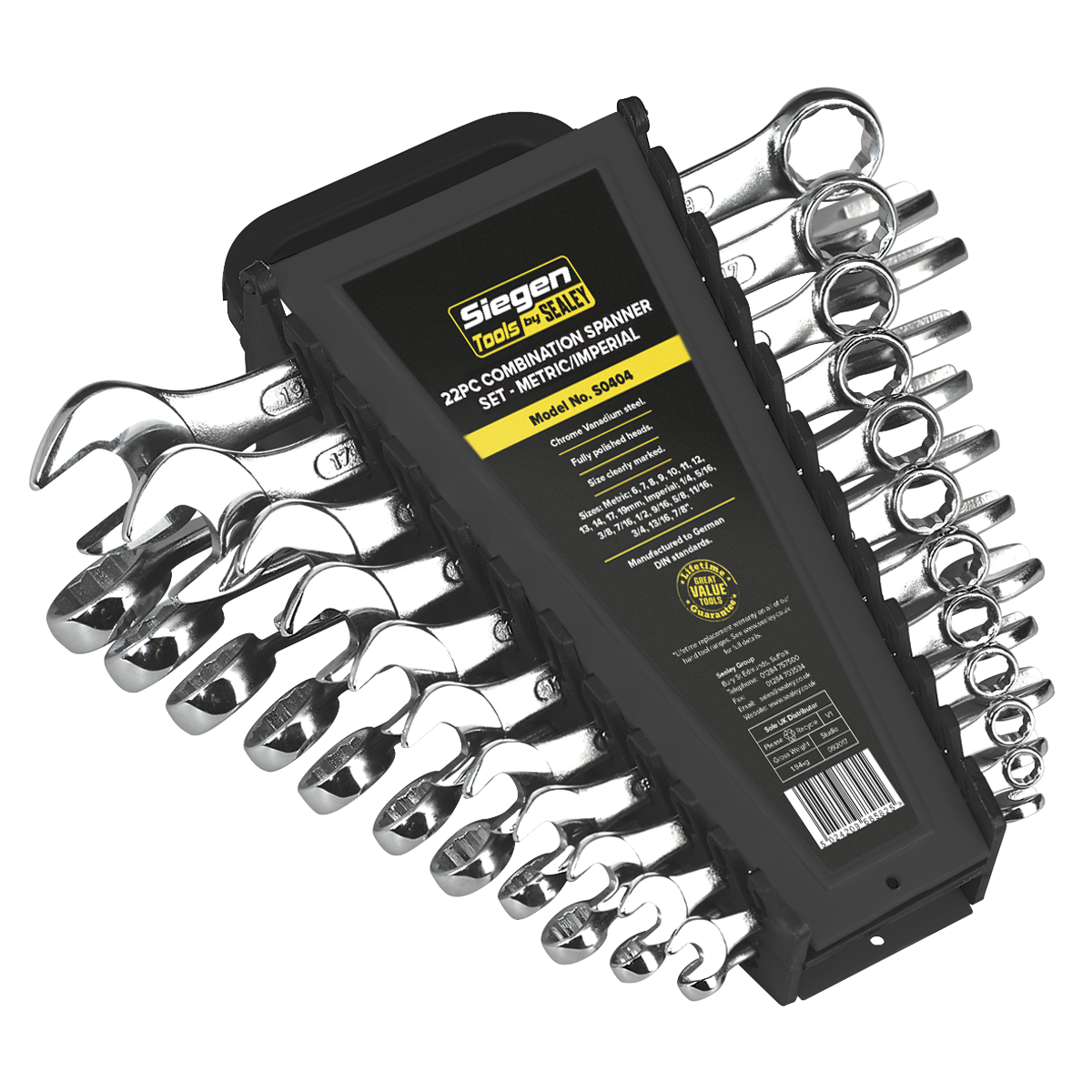 Combination Spanner Set 22pc Metric/Imperial