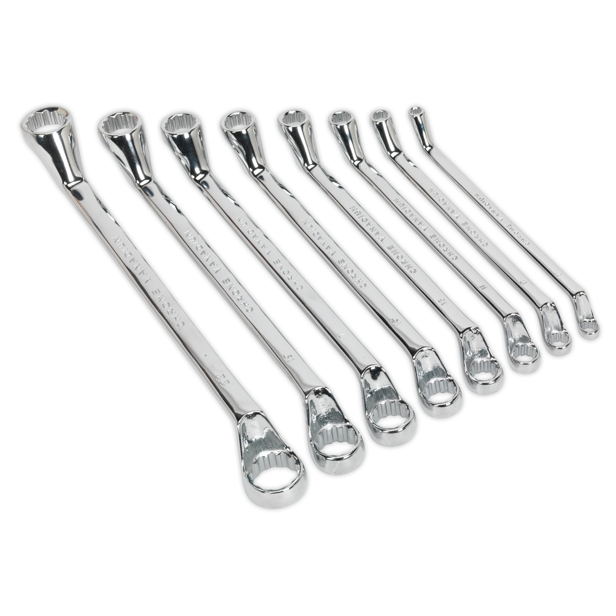 Deep Offset Ring Spanner Set 8pc Metric