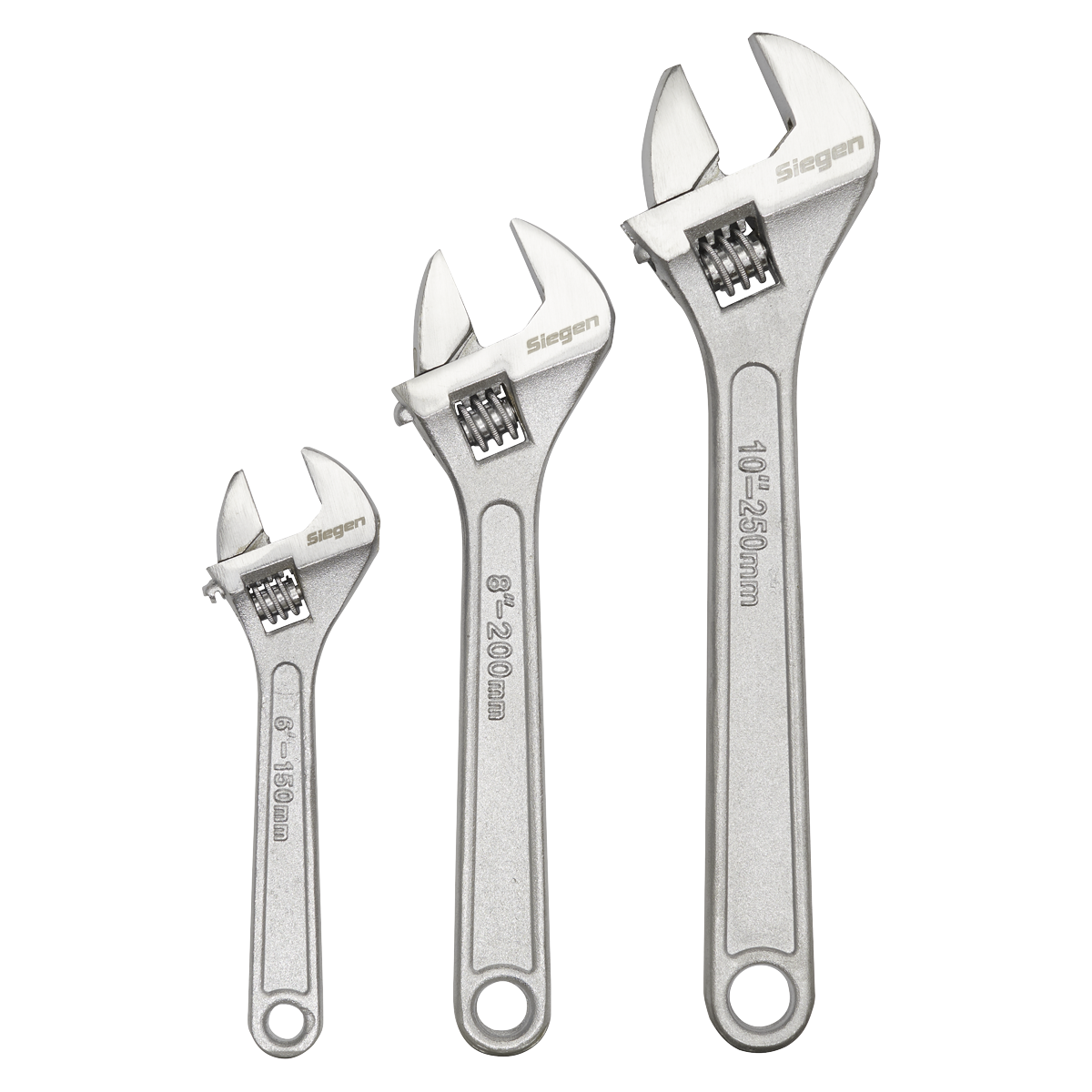 Adjustable Wrench Set 3pc 150, 200 & 250mm