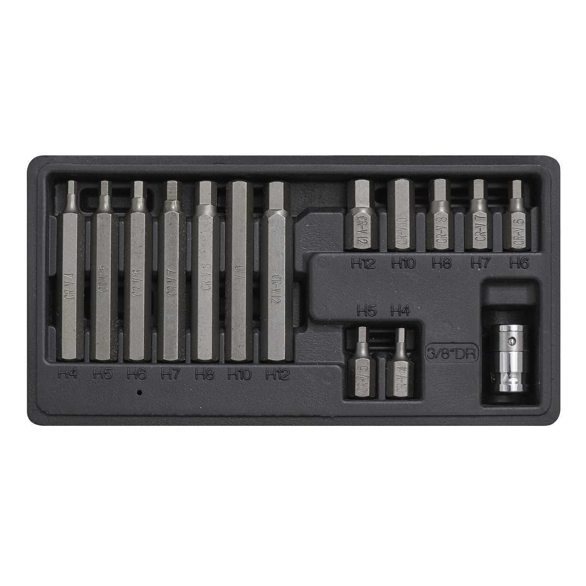 Hex Bit & Holder Set 15pc - Metric