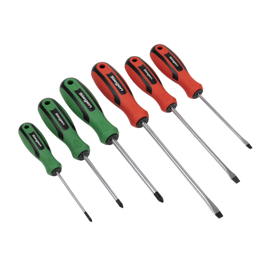 Soft Grip Screwdriver Set 6pc