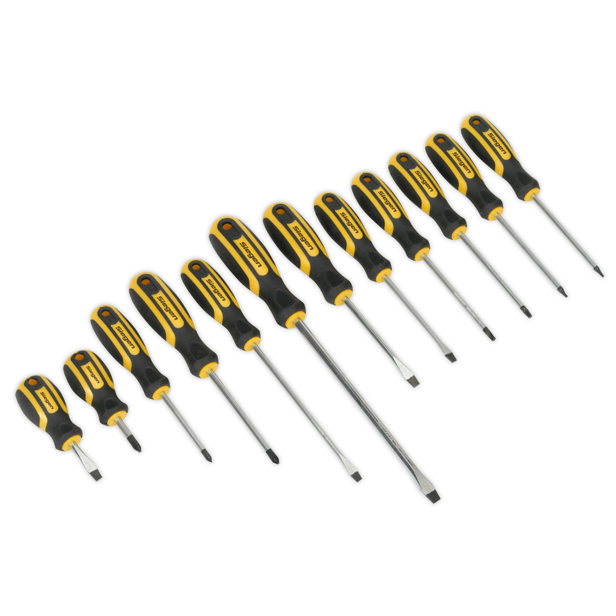 Soft Grip Screwdriver Set 12pc