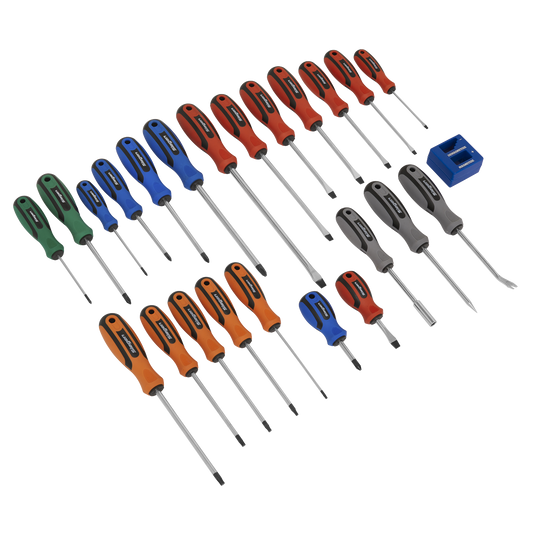 Soft Grip Screwdriver Set 24pc