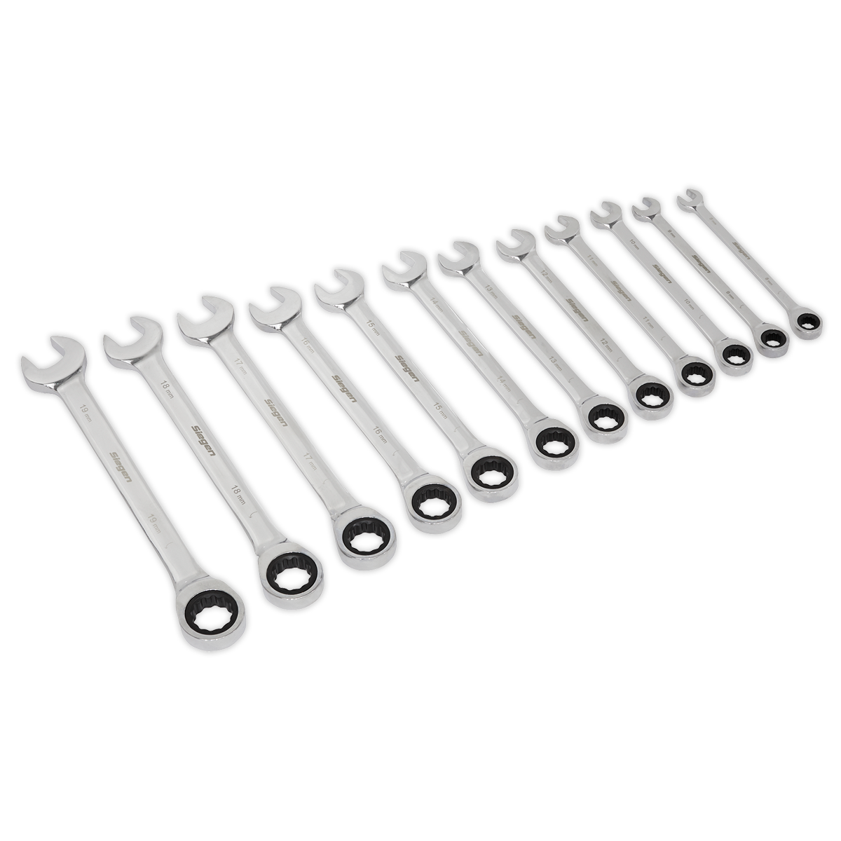 Ratchet Combination Spanner Set 12pc Metric