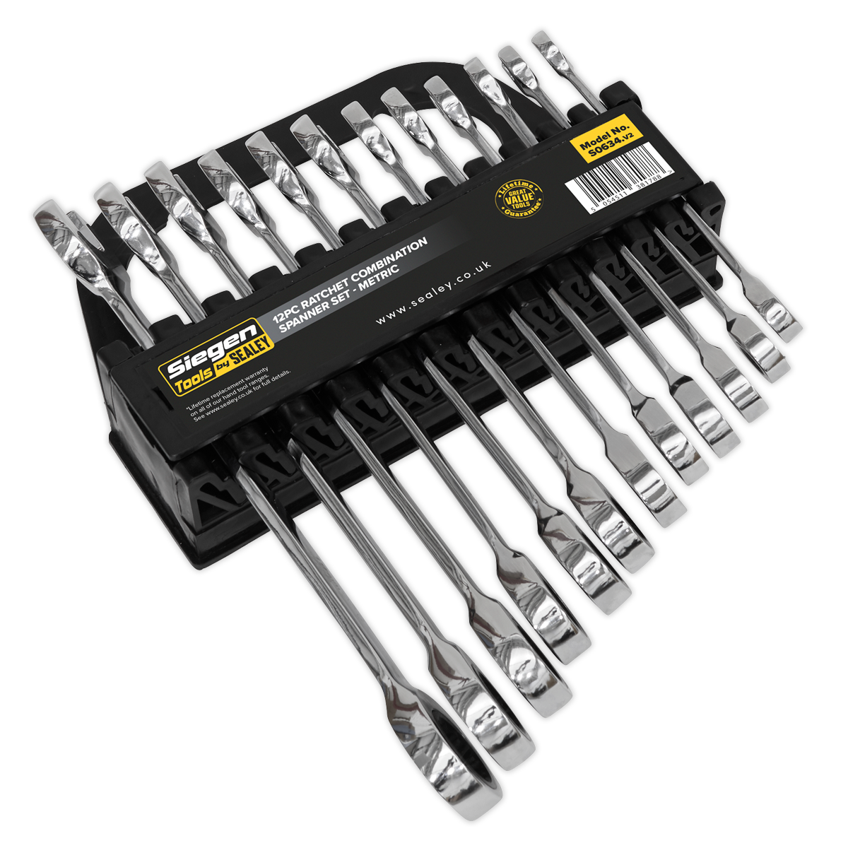 Ratchet Combination Spanner Set 12pc Metric