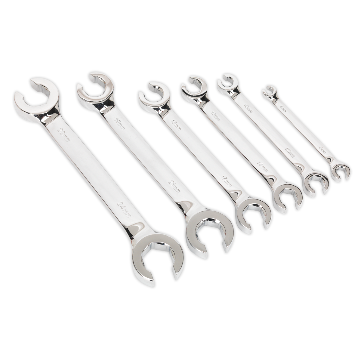 Flare Nut Spanner Set 6pc Metric