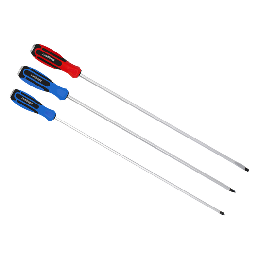 Extra-Long Hammer-Thru Screwdriver Set 3pc