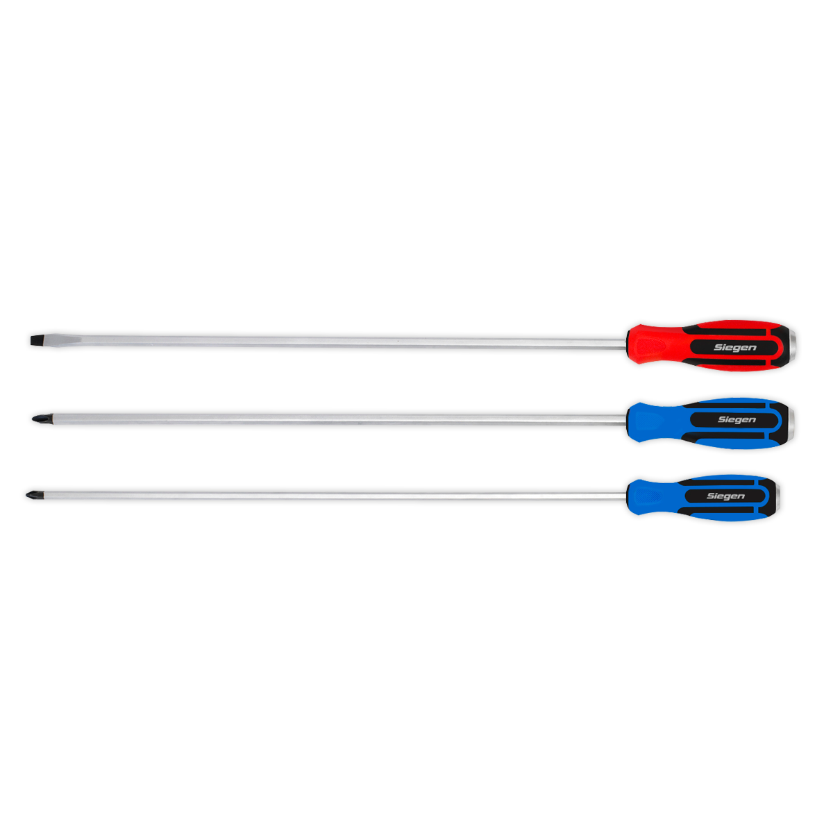 Extra-Long Hammer-Thru Screwdriver Set 3pc