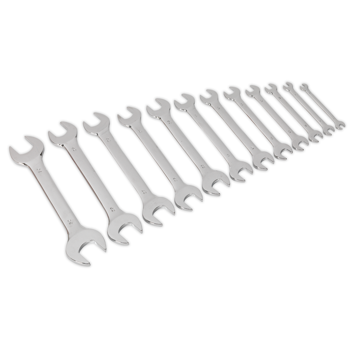 Double Open-End Spanner Set 12pc Metric