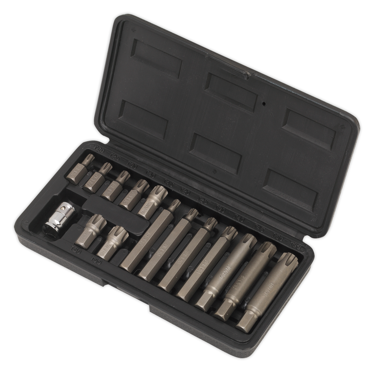 Ribe Bit & Holder Set 15pc - 3/8"Sq Drive