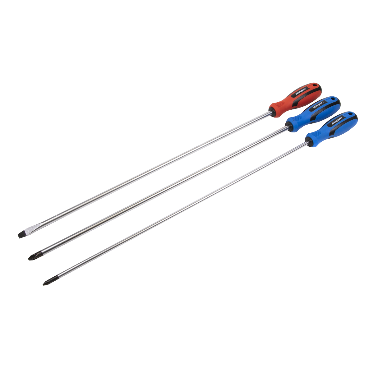 Screwdriver Set 3pc Extra-Long