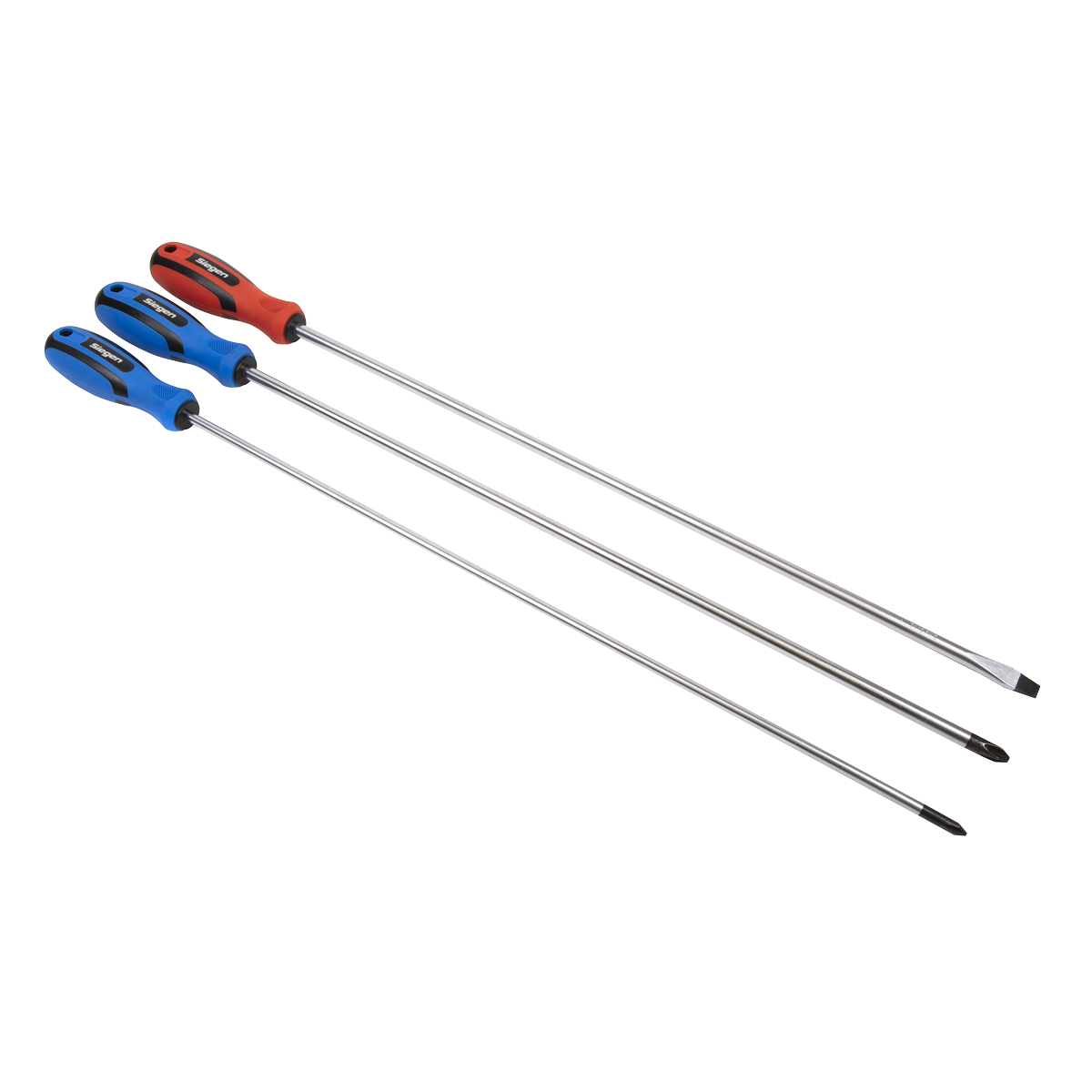 Screwdriver Set 3pc Extra-Long