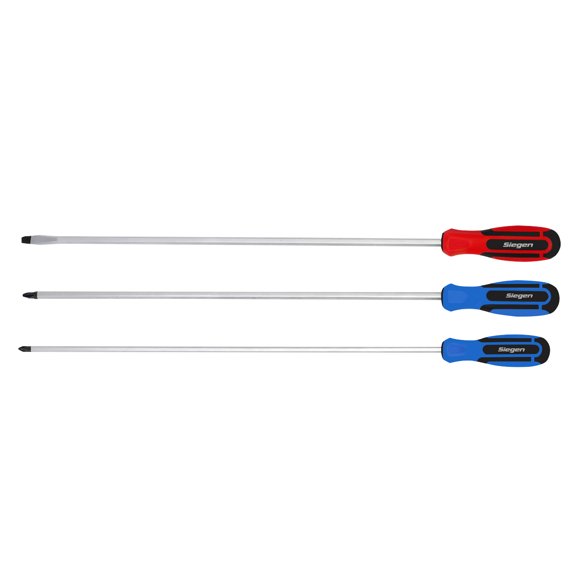 Screwdriver Set 3pc Extra-Long