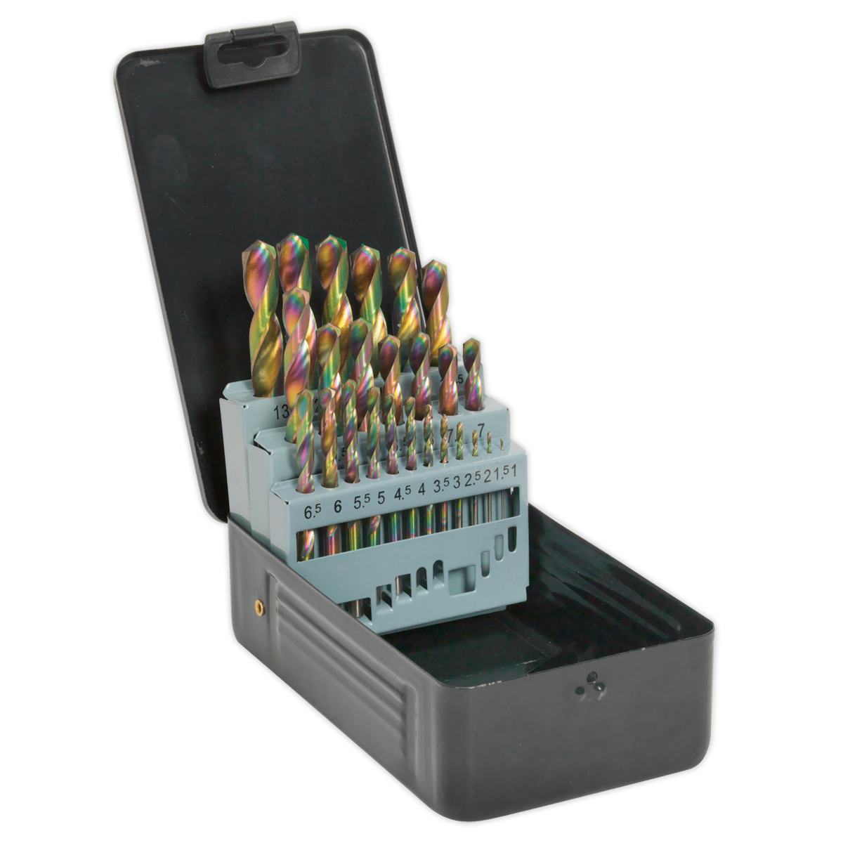 HSS Drill Bit Set 25pc Edge Ground - Metric DIN 338