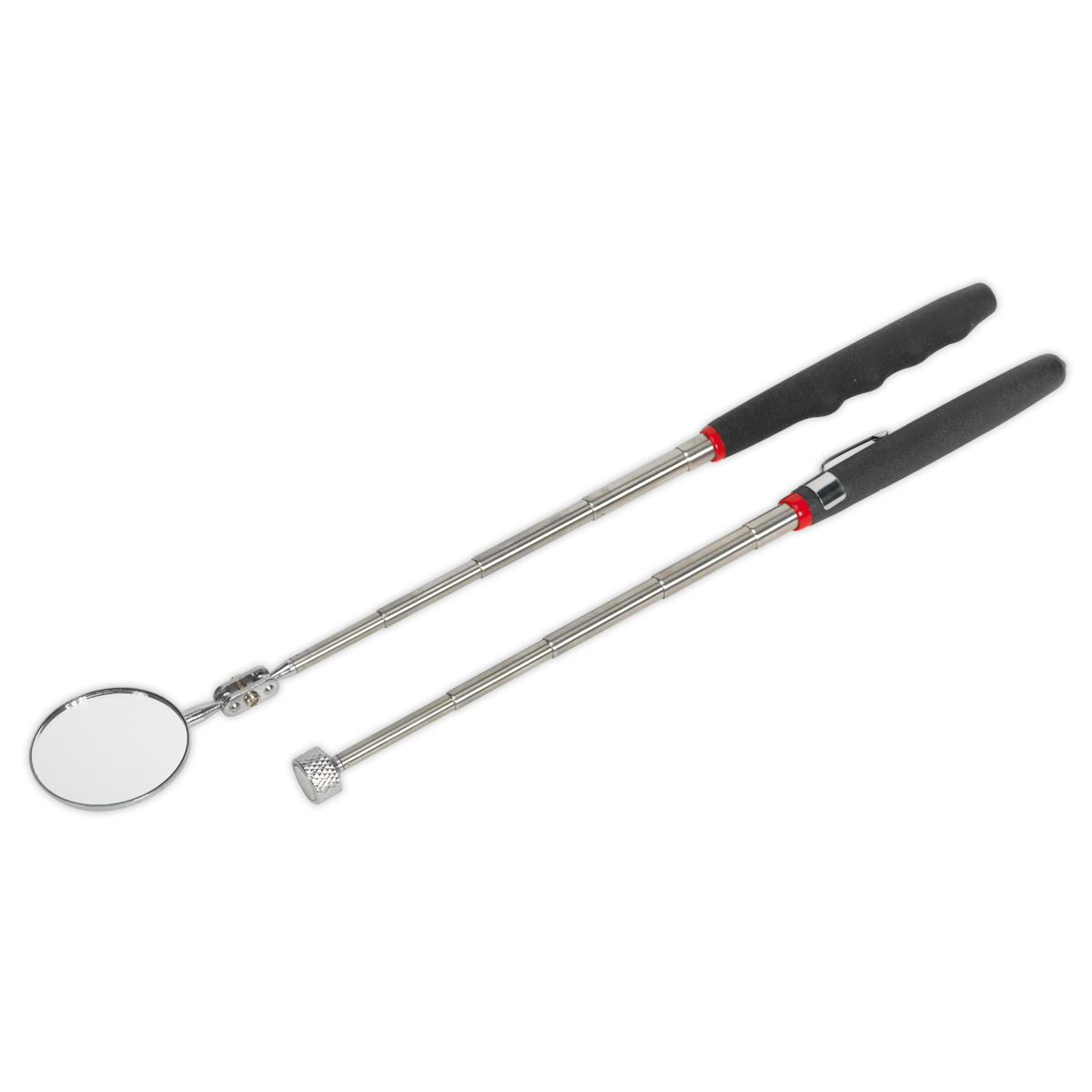 Telescopic Magnetic Pick-Up Tool & Inspection Mirror Set 2pc