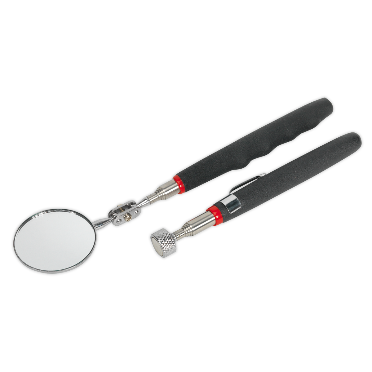 Telescopic Magnetic Pick-Up Tool & Inspection Mirror Set 2pc