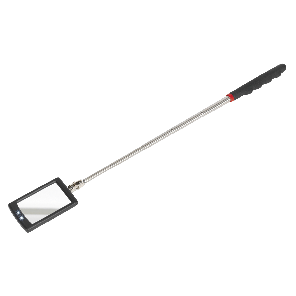 Telescopic Inspection Mirror 52 x 83mm with 2 LEDs