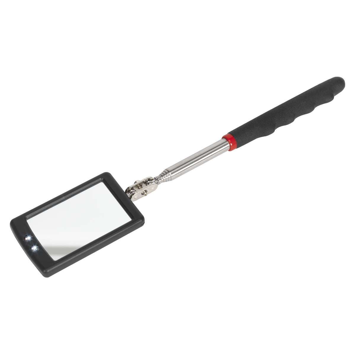 Telescopic Inspection Mirror 52 x 83mm with 2 LEDs