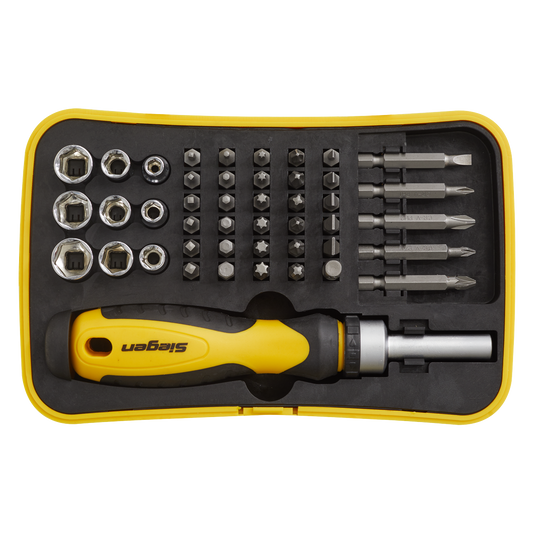 Socket & Bit Set 45pc Ratchet Screwdriver